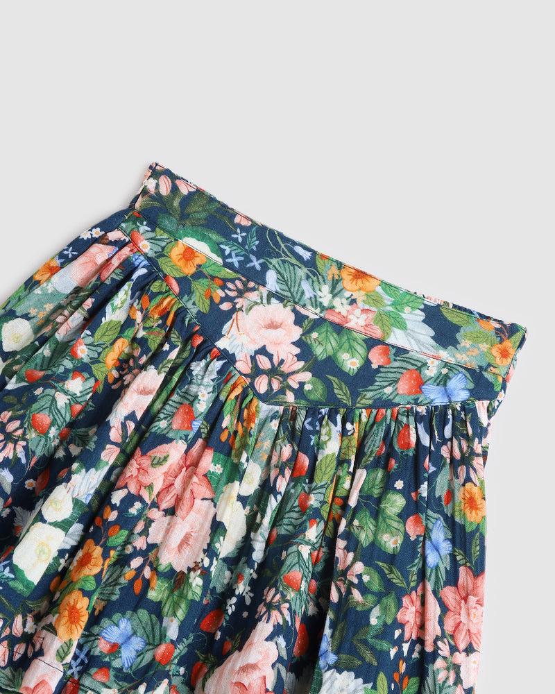 Hazel Skirt - Strawberry Navy