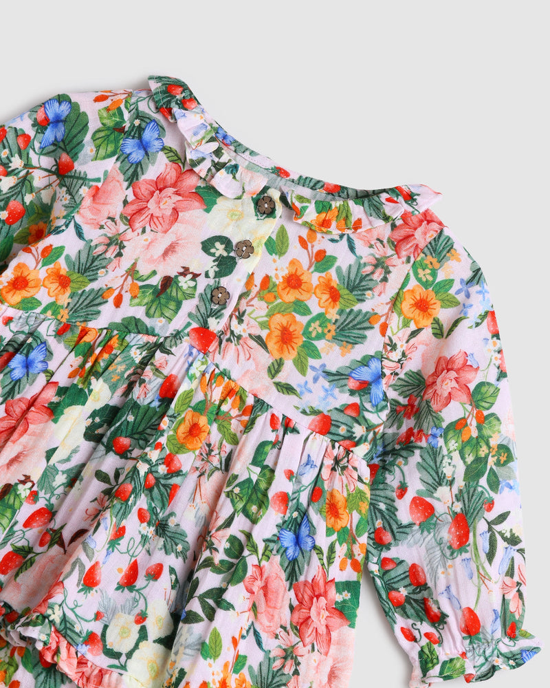 Ivy Baby Dress - Strawberry Pink