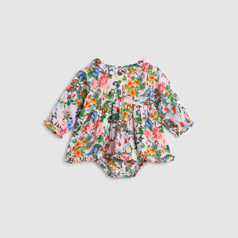 Ivy Baby Dress - Strawberry Pink