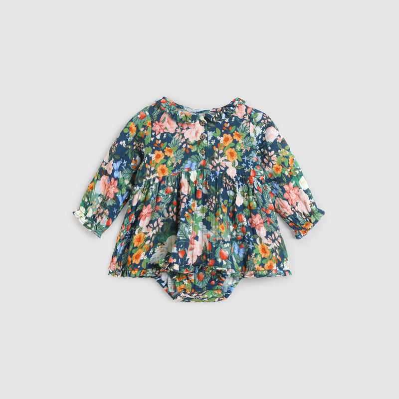 Ivy Baby Dress - Strawberry Navy