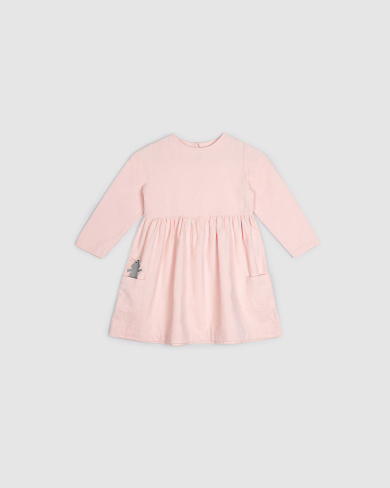 Lucy Mouse Dress -Baby Pink