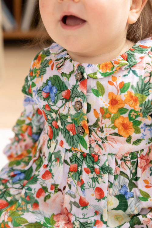 Ivy Baby Dress - Strawberry Pink