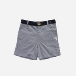 Boys Oscar Shorts - Navy Gingham