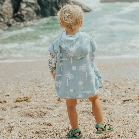 Baby Hooded Towel - Pacific Blue