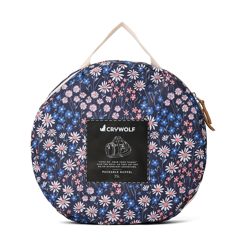 Packable Duffle Bag - Winter Floral