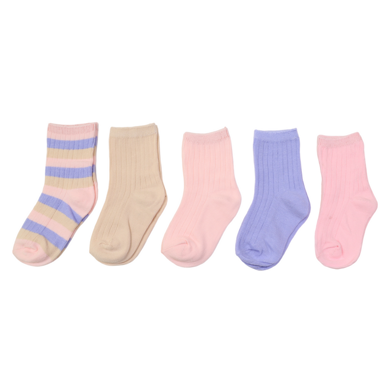 Ribbed Socks Assorted 5pack