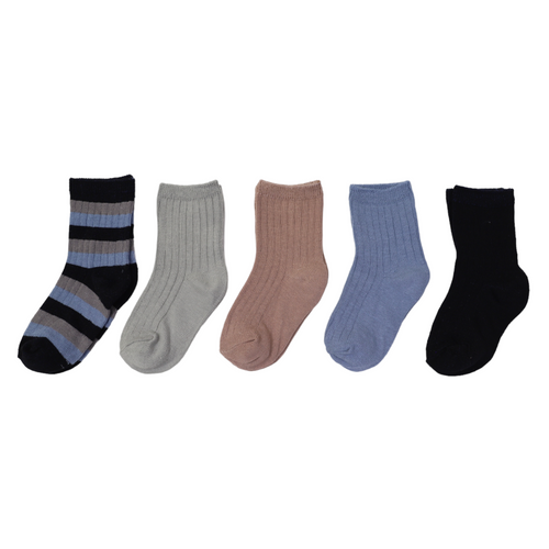 Ribbed Socks Assorted 5pack