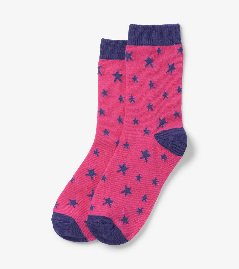 Glitter Stars Kids Crew Socks