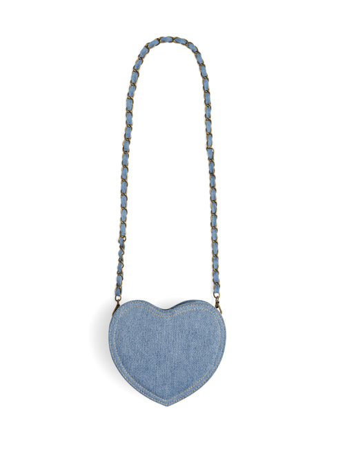 I Heart Fruit Denim Shoulder Bag