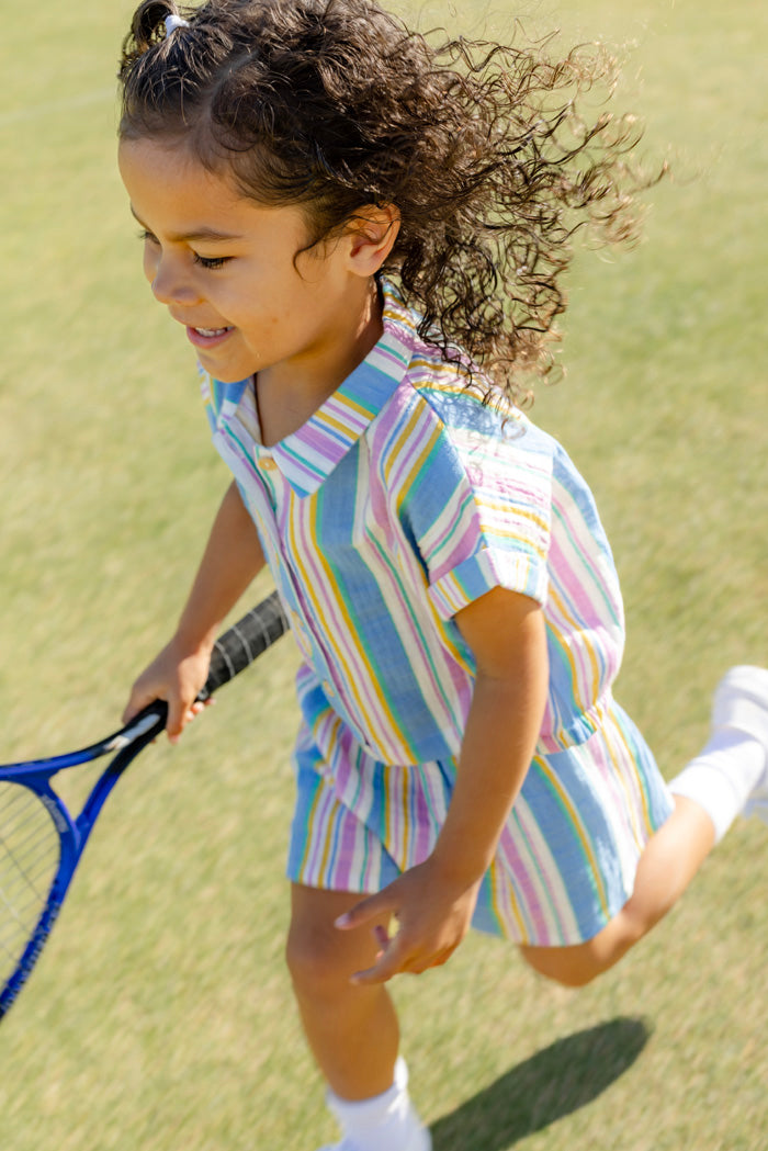 Crinkle Stripe Shirt