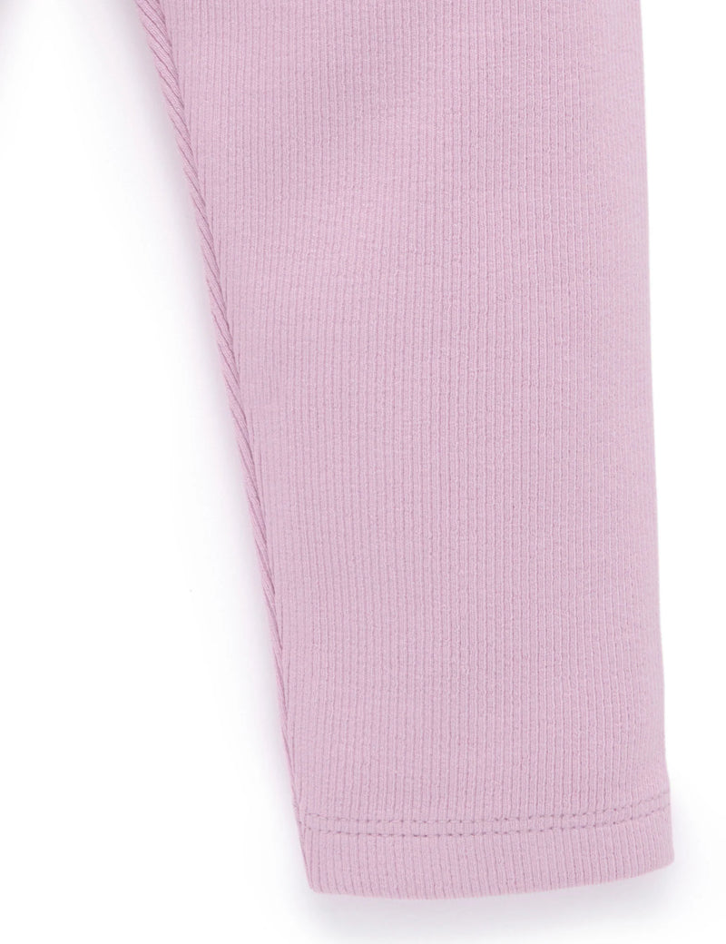 Thick Rib Leggings - Lavender