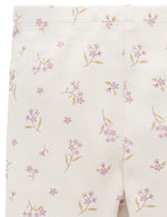 Thick Rib Leggings - Lavender Meadow Print