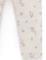Thick Rib Leggings - Lavender Meadow Print