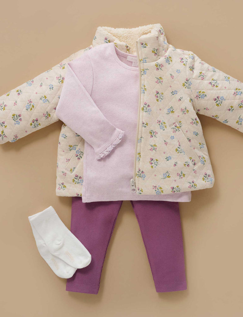 Strawberry Blossom Quilted Jacket