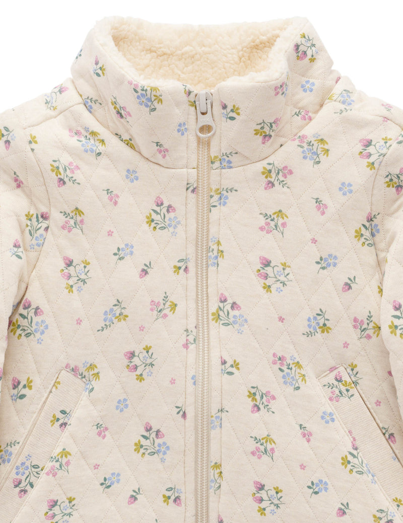 Strawberry Blossom Quilted Jacket