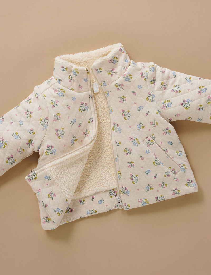 Strawberry Blossom Quilted Jacket