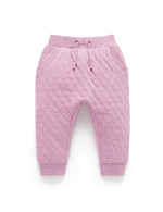 Quilted Track Pants - Lavender