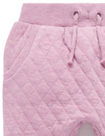 Quilted Track Pants - Lavender
