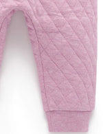 Quilted Track Pants - Lavender