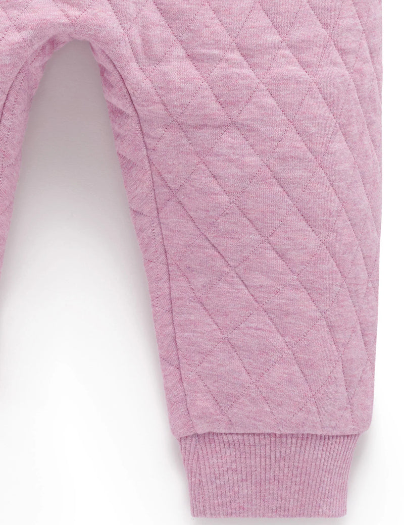 Quilted Track Pants - Lavender
