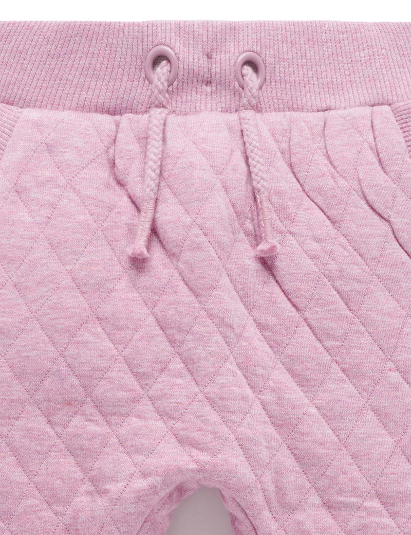 Quilted Track Pants - Lavender