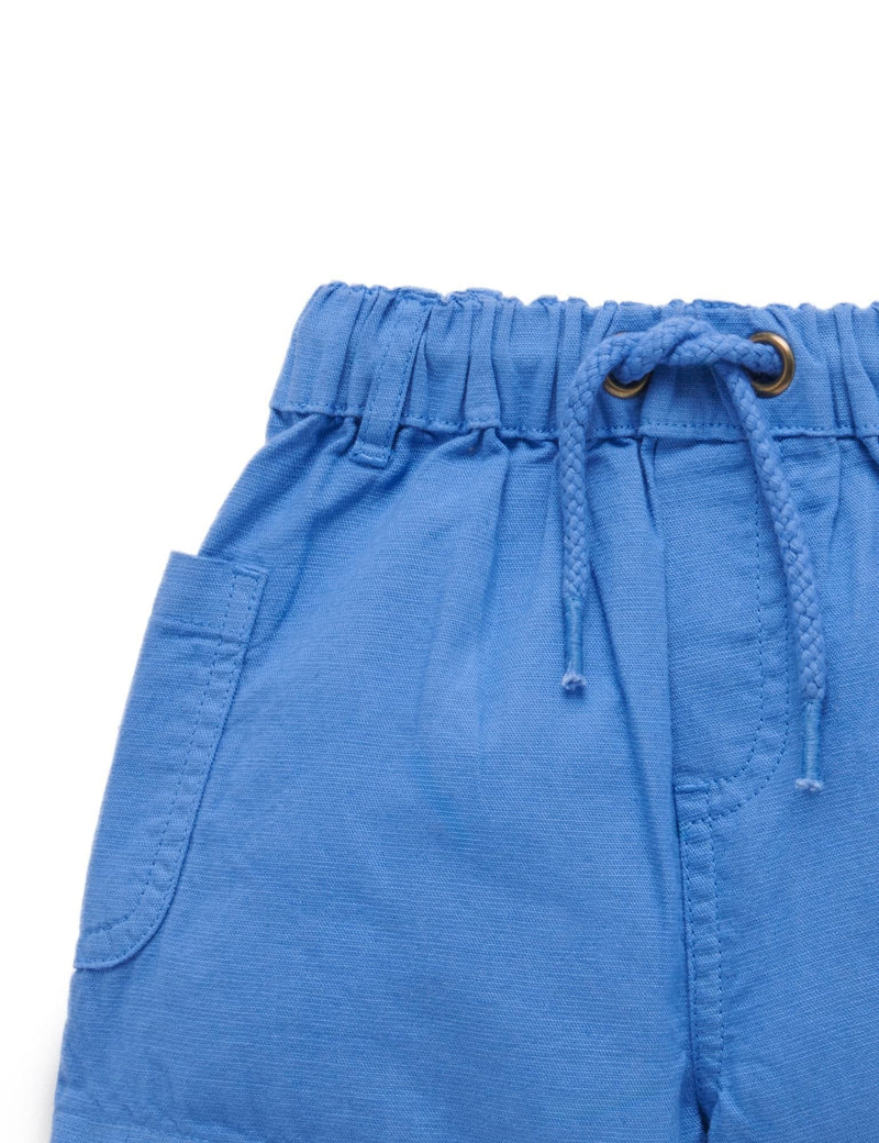 Linen Blend Shorts - Argan