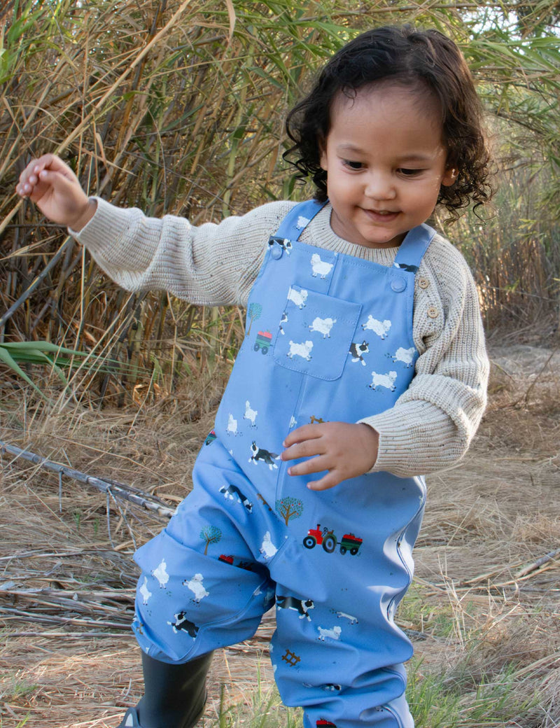 Waterproof Overalls - Herding Sheep Print
