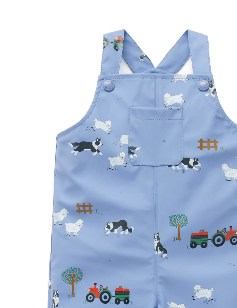 Waterproof Overalls - Herding Sheep Print