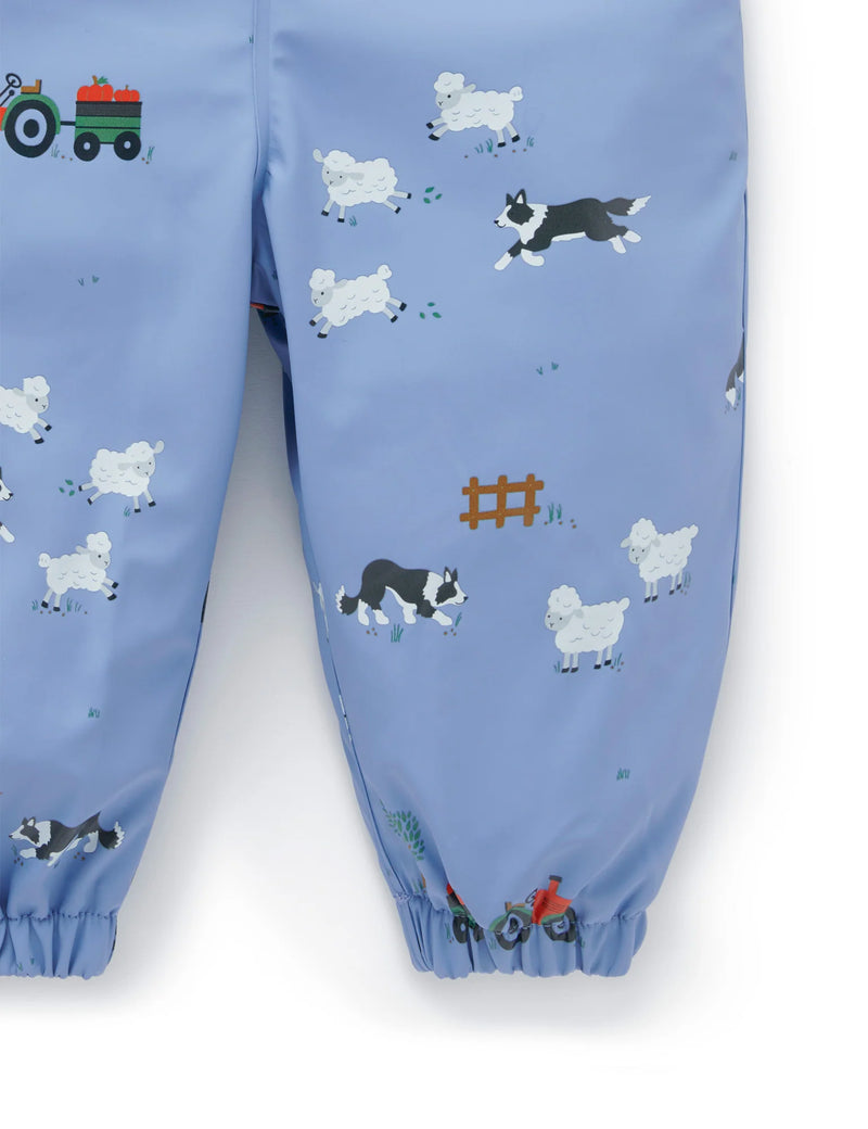 Waterproof Overalls - Herding Sheep Print