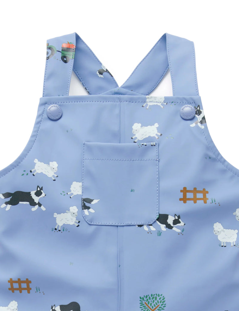 Waterproof Overalls - Herding Sheep Print