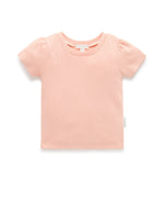 Pointelle Tee- Shell Pink