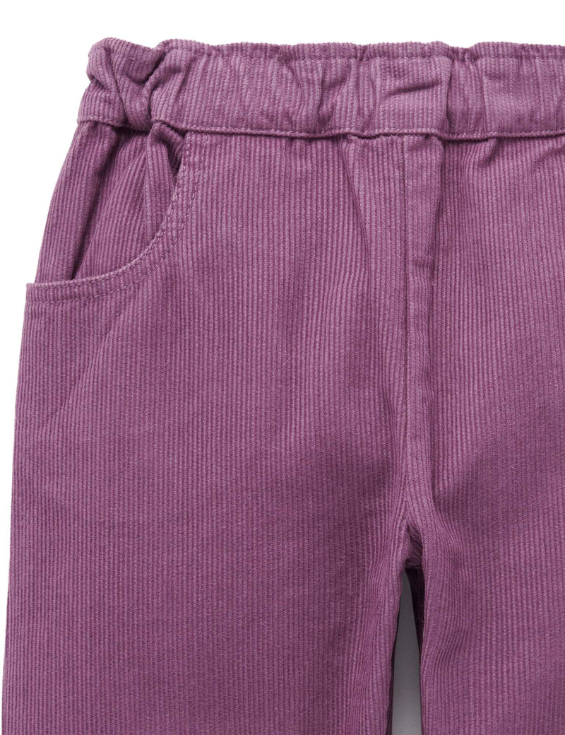 Corduroy Pull on Pants - Heather