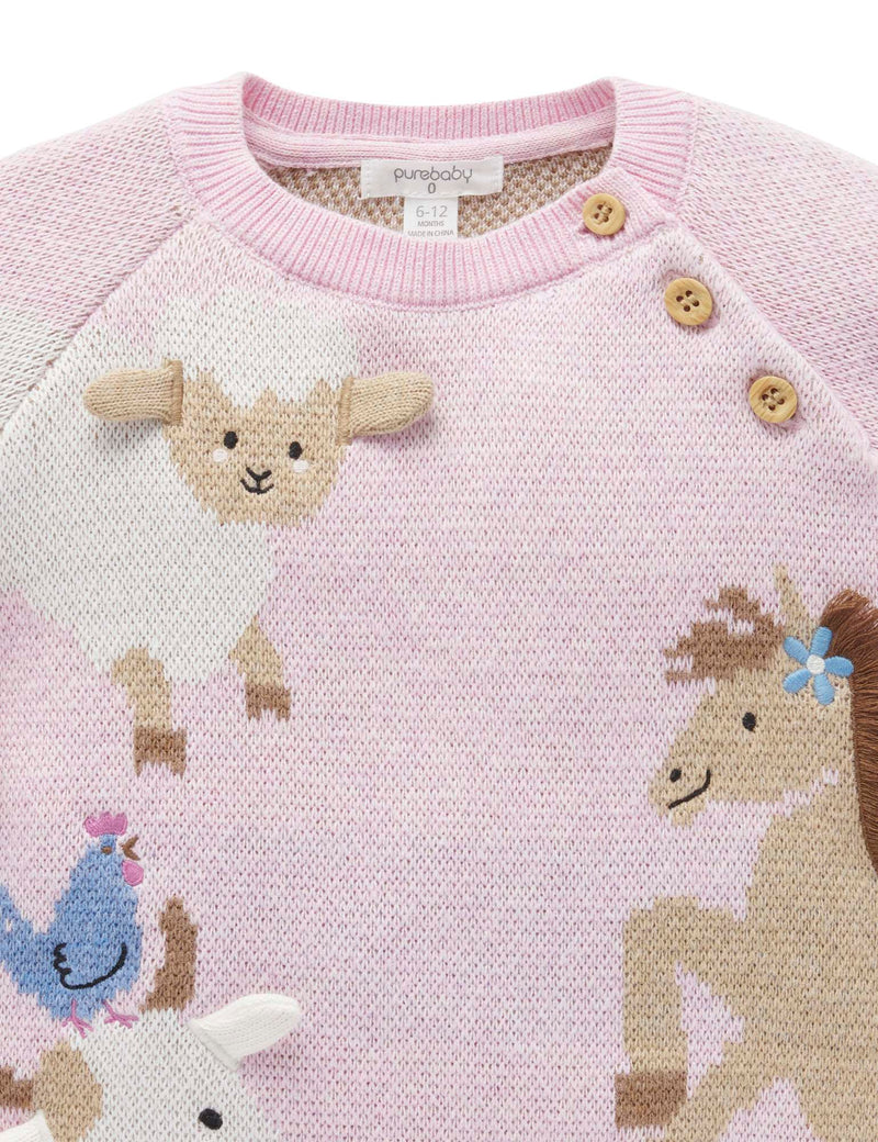 Animal Crackers Jumper - Primrose