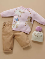 Animal Crackers Jumper - Primrose