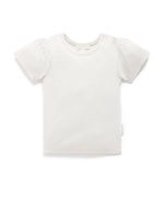 Pointelle Tee - Cloud