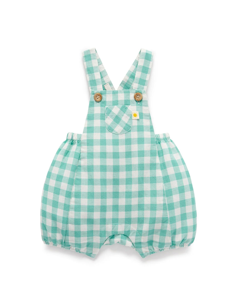 Lagoon Gingham Blend Overall