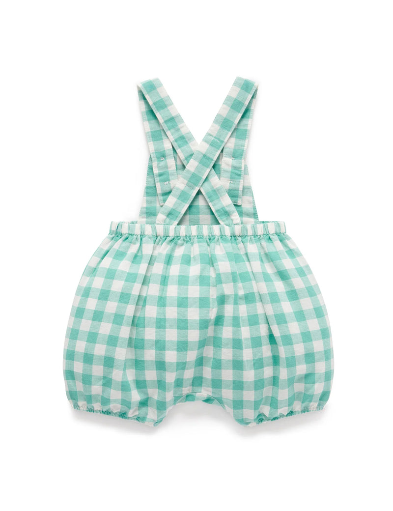 Lagoon Gingham Blend Overall