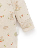 Bunny Printed Zip Growsuit