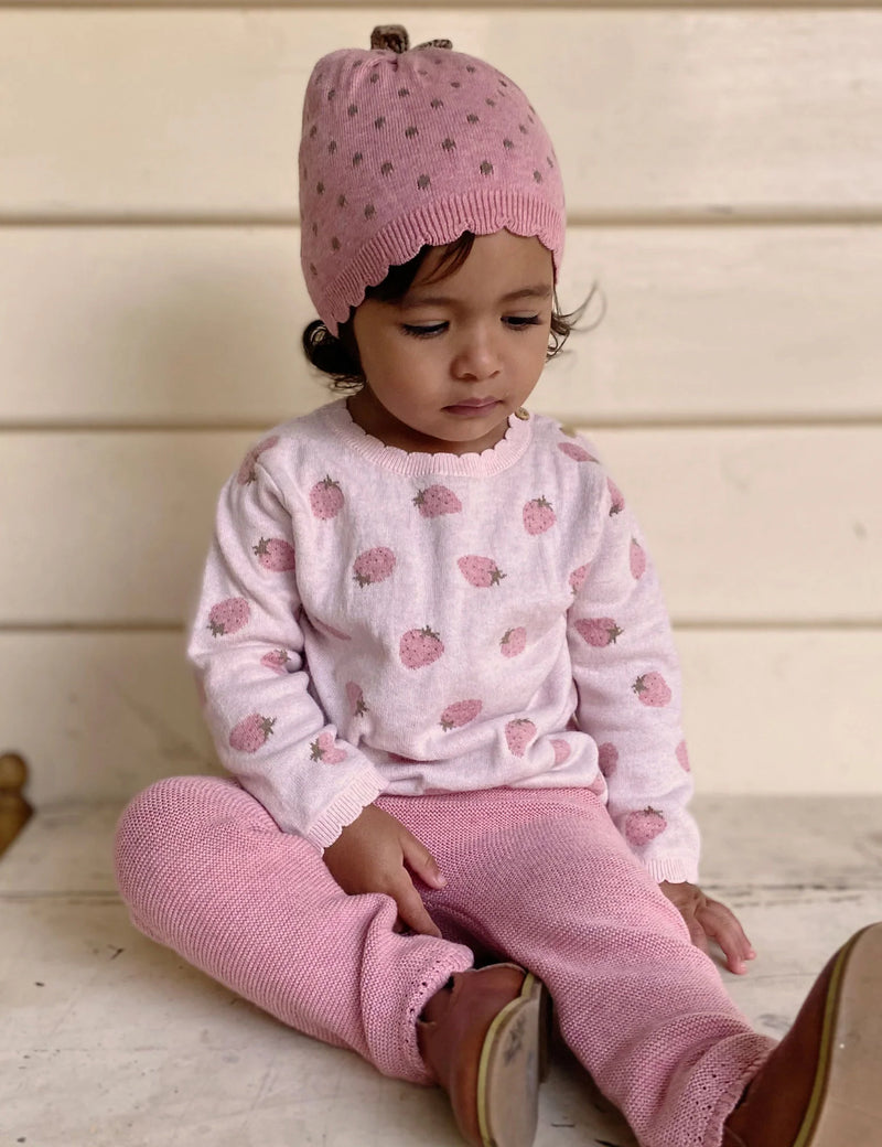 Scalloped Knitted Leggings