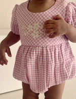 Passionfruit Gingham Romper