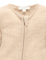 Merino Growsuit - Almond Melange