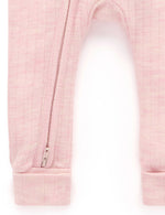 Merino Growsuit - Apricot Melange