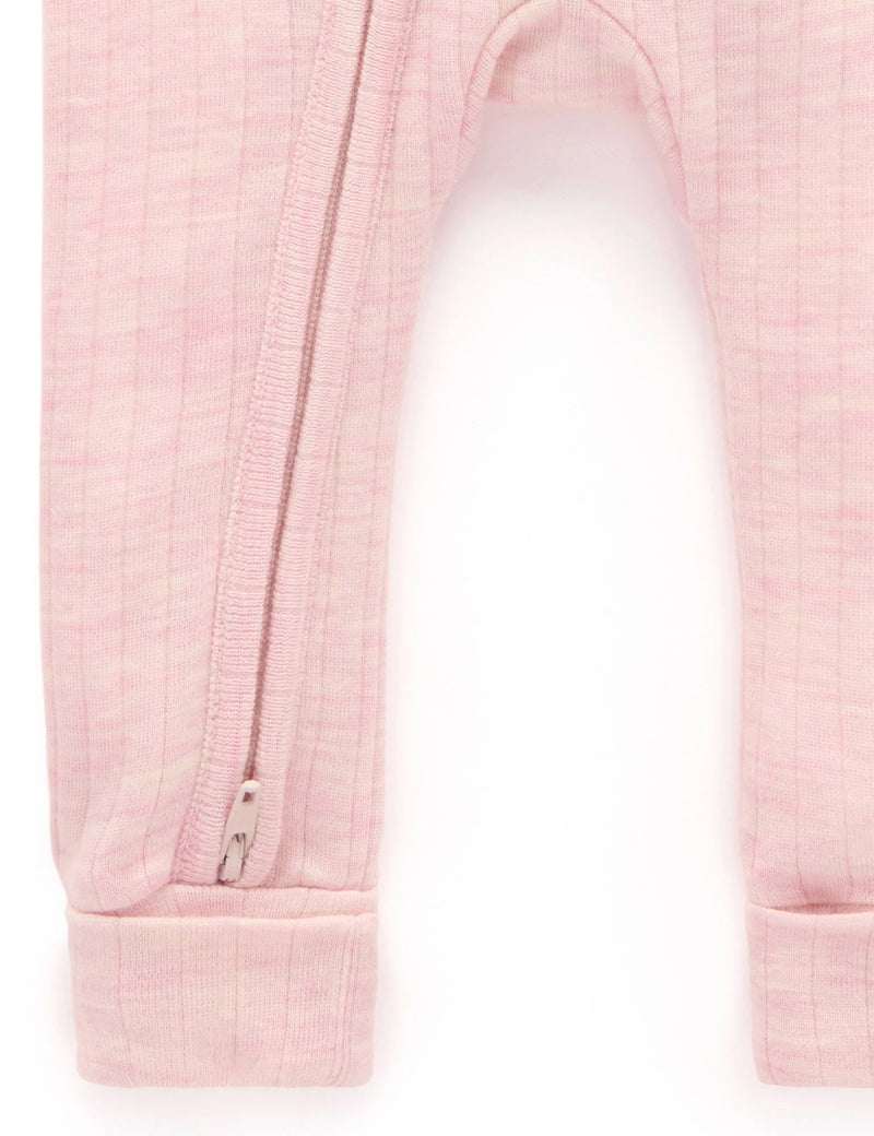 Merino Growsuit - Apricot Melange