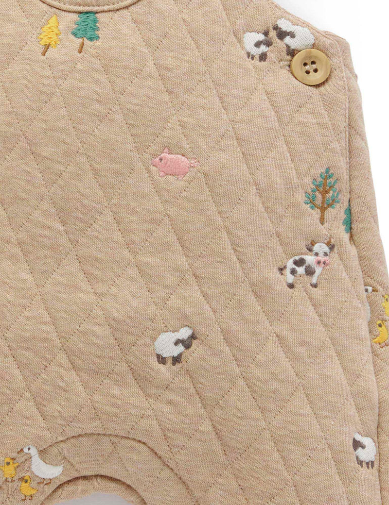 Farm Friends Quilted Overalls