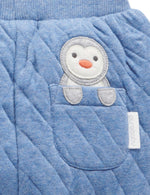 Quilted Slouchy Track Pants - Frost Melange
