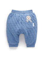 Quilted Slouchy Track Pants - Frost Melange