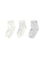 3 Sock Pack - Pale Grey Melange