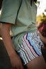Crinkle Stripe Shorts