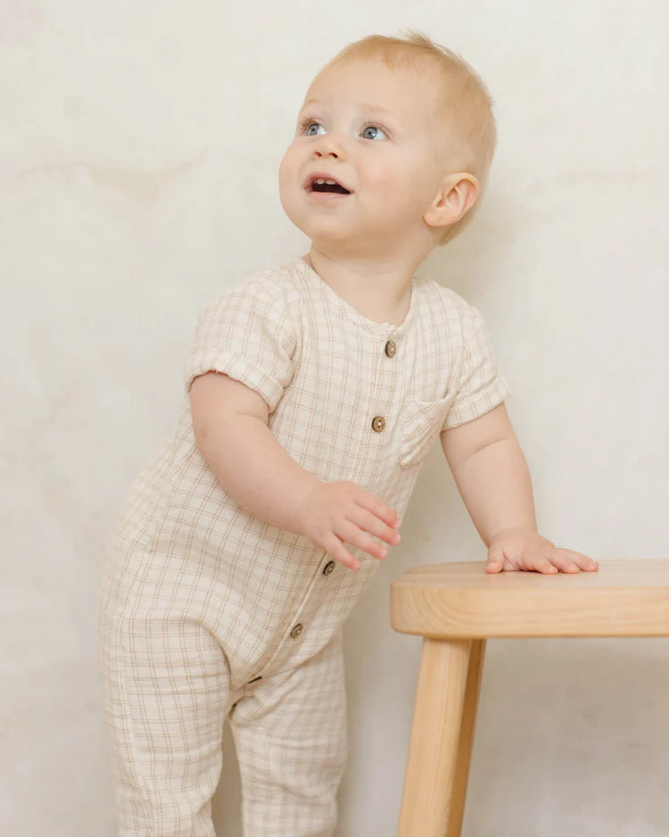 Charlie Jumpsuit - Oat Check