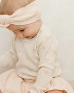 Waffle Long Sleeve Bodysuit - Vintage Rose